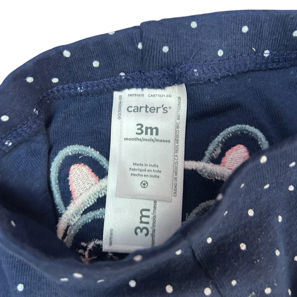 Girls Newborn 0-3 Months Bundle 8 pc Carter's Spring Summer Clothes Shirts‎